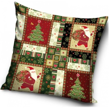 TipTrade vankúš Vianočný Patchwork 40x40