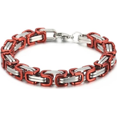 Impress Jewelry Pánský náramek z oceli Be Hard Červený 220211154218-RD