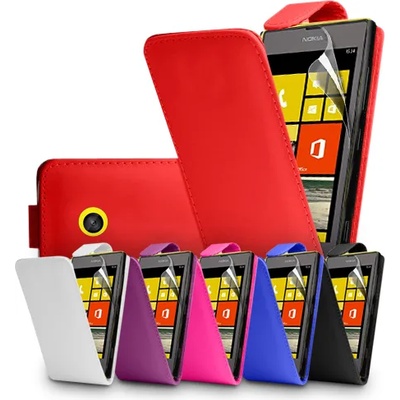 Nokia Lumia 520 Flip Калъф + Скрийн Протектор