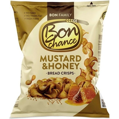 Bon Chance tmavé chlebové chipsy s cesnakom 120 g