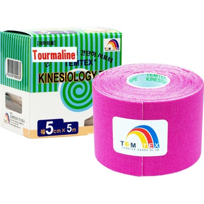 Temtex Tourmaline kinesiotape ružová 5 cm x 5 m