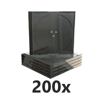 Obal 1CD jewel černý tray 10,4mm - 200-pack