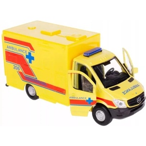 Welly Дежурство на Welly City: Играчка линейка Mercedes-Benz Sprinter, 1: 34 (49720D-MSA)