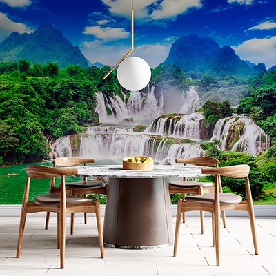 Art Gift Decor Фототапет Водопад в планината