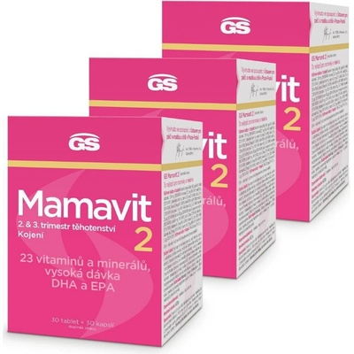 GS Mamavit 2 Těhotenství a kojení 90 tablet + 90 kapslí