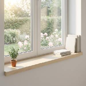 vidaXL Парапети за прозорци 2 бр. Бяло 90 x 30 x 2 cm Масивен дъб (42049914)