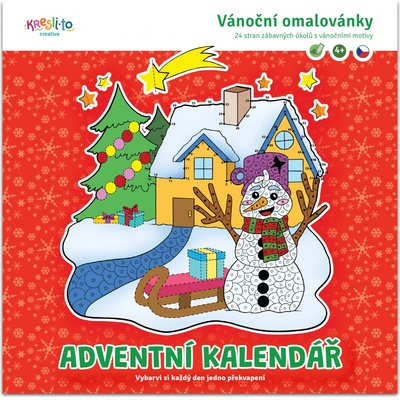 Vánoční omalovánky Adventní kalendář – Zboží Dáma