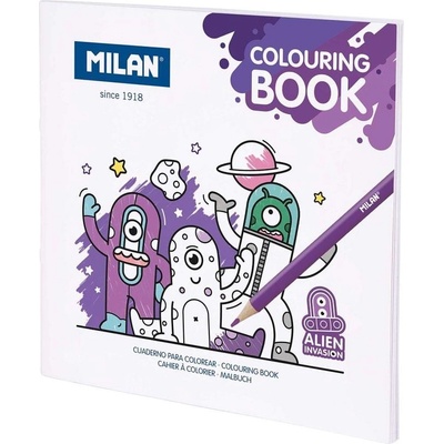 Milan Книжка за оцветяване ''Нашествие на извънземни (5525100204)
