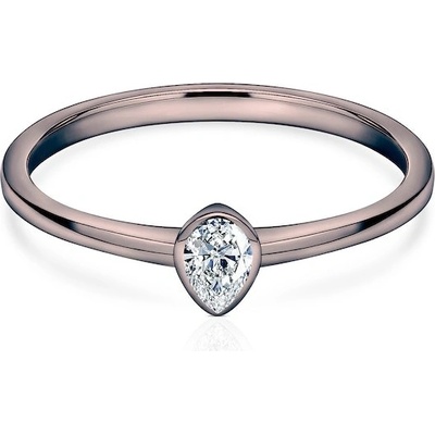 Savicki Zásnubný prsteň Pure čierne zlato diamant PURE P PE 20 D CZ