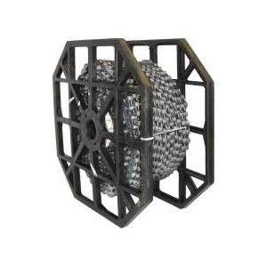 KMC Верига на ролка kmc x10 ept 150 м за 10 скорости 1/2″×11/128″, тъмносребриста