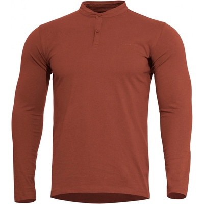 Tričko Pentagon Romeo Henley 2.0 dlhý rukáv červené