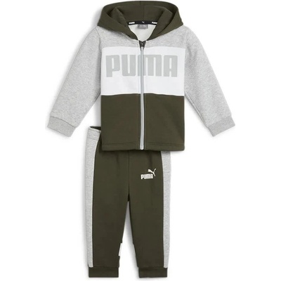 PUMA Minicats Colorblock set - Green / Grey (Dark Olive)