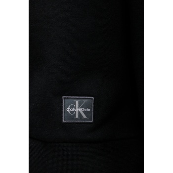 Calvin Klein Памучен суичър Calvin Klein Jeans в черно с изчистен дизайн LV047C911G (LV047C911G)