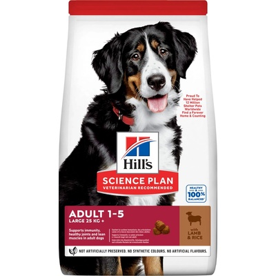 Hill's Science Plan pre dospelých psov veľkých plemien s jahňacím a ryžou 14 kg