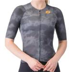 Castelli Дамска фланелка с къс ръкав за колоездене Castelli Women's Aero Race 8S Jersey Cycling jersey - Dark Gray (156-2738-0212)
