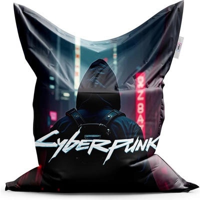 Sablio Sedací vak Cyberpunk 2077 Pohled do města 200x140 cm