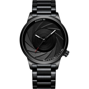 Biden Мъжки часовник Biden Lens, Неръждаема стомана, Кварцов, Черен (BIDEN-0109-BLACK)