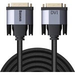 Baseus DVI към DVI кабел (200 см) - Baseus Enjoyment Series DVI Male To DVI Male Cable (CAKSX-R0G) (черен) (CAKSX-R0G)