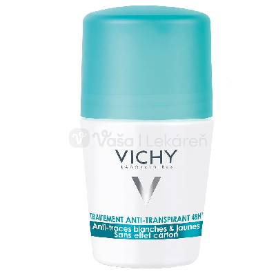 Vichy Deodorant 48h antiperspirant roll-on proti bielym a žltým škvrnám 50 ml 50 ml guľôčkový antiperspirant