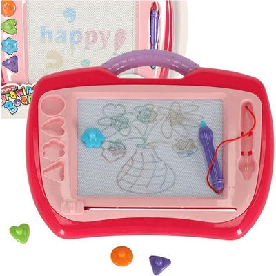 Tabuľa na kreslenie pre deti 35x30cm ružová FUNNY DRAWING BOARD JO16 13A