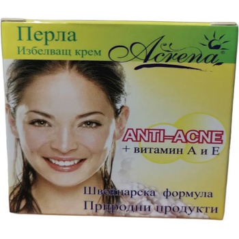 Image 1 of ACRENA перла избелващ крем, Anti-Acne, Витамин А и Е, 4гр