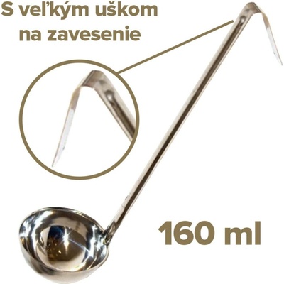 Naberačka kuchynská nerez 160 ml/ 9,2 cm dĺžka 37 cm WW