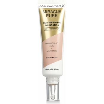 Max Factor Miracle Pure Skin dlhotrvajúci make-up SPF30 35 Pearl Beige 30 ml