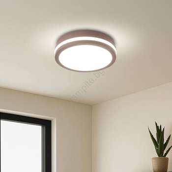 Brilagi - LED външно осветително тяло със сензор BENE LED/18W/230V, диаметър 21, 5 см, кафяво, IP54 (BG3859)