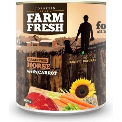 Topstein Farm Fresh Kůň s mrkví 24 x 800 g