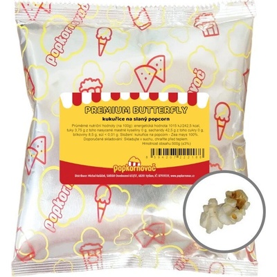 Popkornovač.cz Kukurica na popcorn Premium butterfly 500 g