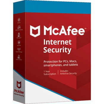 McAfee Internet Security 1 lic. 1 rok update (MIS152001RKA)