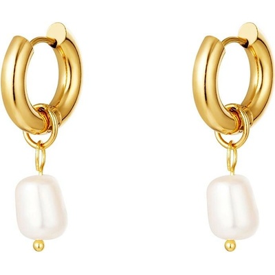 ORNAMENTI Pozlacené náušnice Pearl gold OOR800022