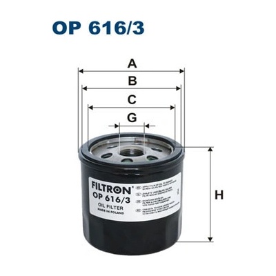 FILTRON Olejový filter OP6163
