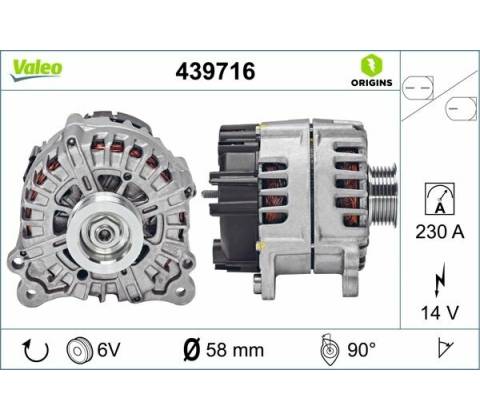 Alternátor VALEO 439716