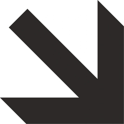 APLI самозалепващ стикер "Стрелка надолу (10702171)