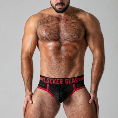 Locker Gear LK0525 Push It Brief slipy červené