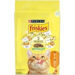 Purina Friskies Adult - Суха храна за котки над 12 месечна възраст с вкус на пиле, черен дроб и зеленчуци 10кг