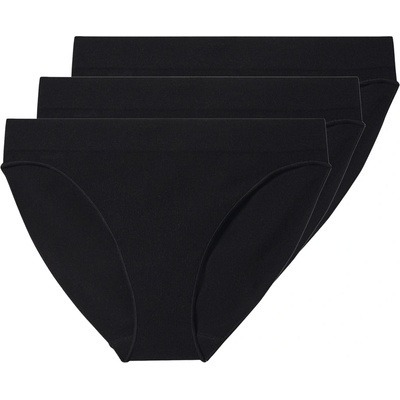 esmara Dámské bezešvé kalhotky 3 kusy černá – Zboží Mobilmania