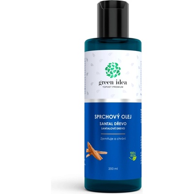 Green idea olej sprchový Santal dřevo 200 ml