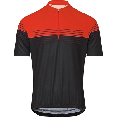 Vaude Мъжка фланелка с къс ръкав за колоездене Vaude Posta Half-Zip Tricot II Cycling jersey - Glowing Red - размер XXL (056-3083-0615)