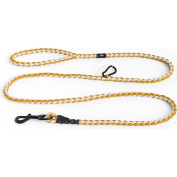 Hay Кучешка каишка Hay Braided с кука за закачане жълто-бяла (AD865-E871-AS16)