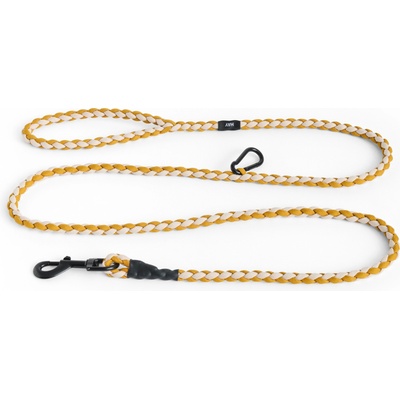 Hay Кучешка каишка Hay Braided с кука за закачане жълто-бяла (AD865-E871-AS16)