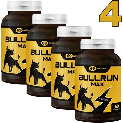 4 x BULLRUN капсули секс стимулант за мъже