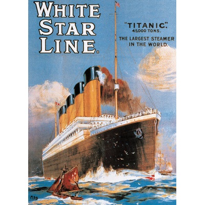 EuroGraphics White Star Line Titanic 1000 dílků