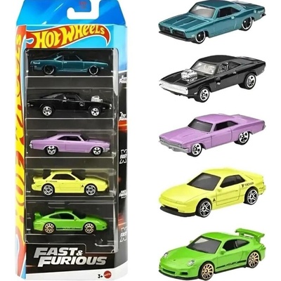 Mattel Hot Wheels 5ks angličáky Fast and Furious