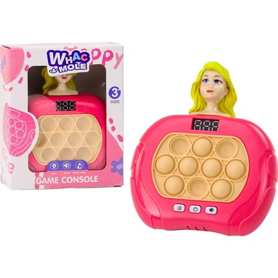 mamido Pop-It Wac-A-Mole Panenka Světla Zvuky Růžová – Zboží Mobilmania