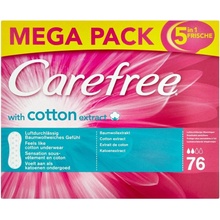 Carefree With Cotton Extract slipové vložky 76 ks