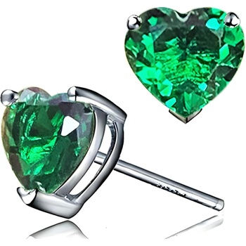 HARAHU Обеци Small Hearts - Зелена KP29318 (29318)