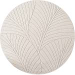 Ayyildiz Кремав кръгъл килим за открито и закрито ø 80 cm Nova 1203 - Ayyildiz Carpets (NOVA80801203CREAM)