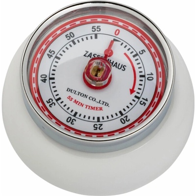 Zassenhaus SPEED Retro magnetická kuchyňská minutka bílá